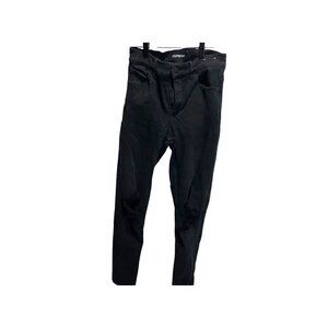 Express Womens Jeans Jegging Legging‎ High Rise Denim Black 0R Distressed